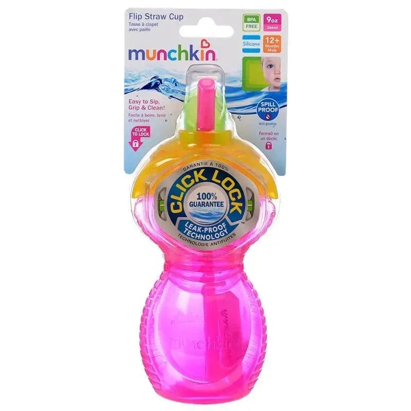 Munchkin Flip Straw Cup