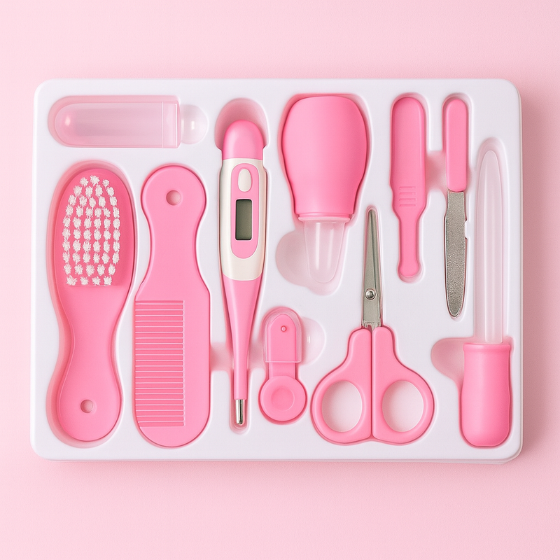 Baby Care Grooming Kit – 10 in 1 Newborn Health & Safety Set (Nail, Hair & Hygiene Tools)