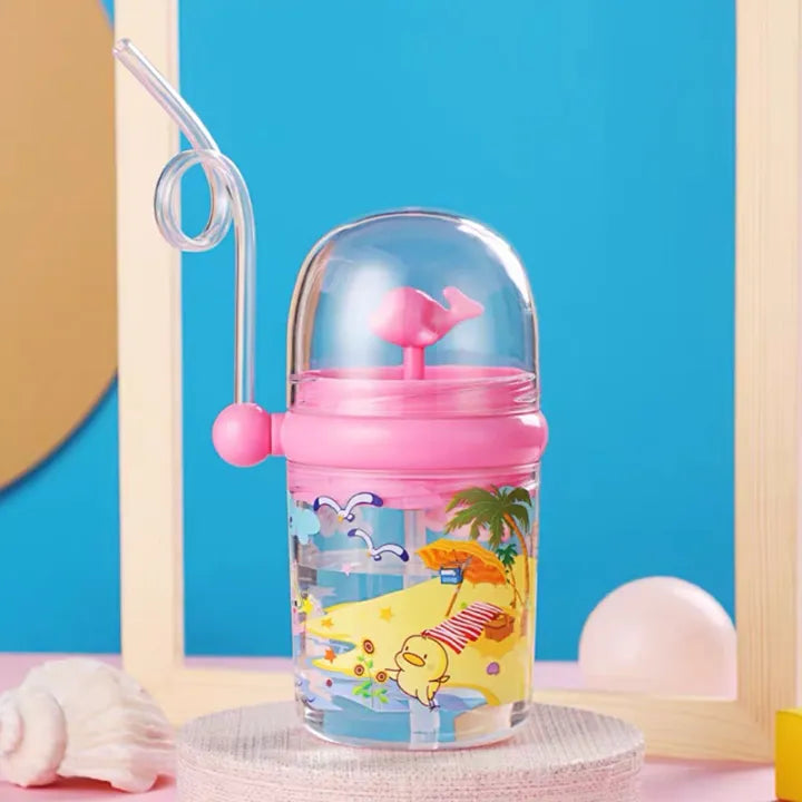 Whale-Shaped Baby Bottle: Fun & Interactive Feeding Experience for Kids