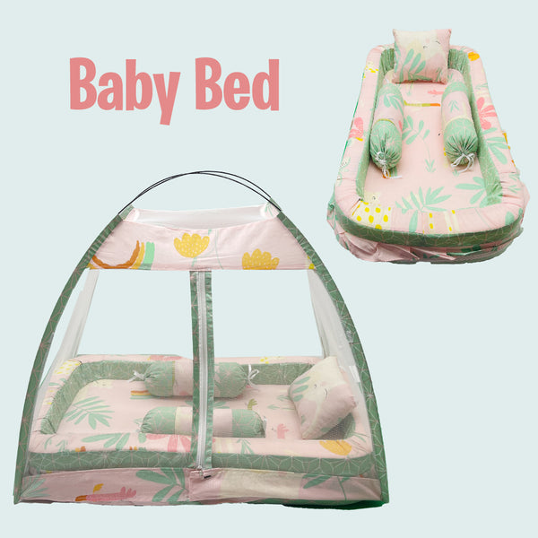 Baby 5 - Piece Bed Set With Mosquito Net - Small