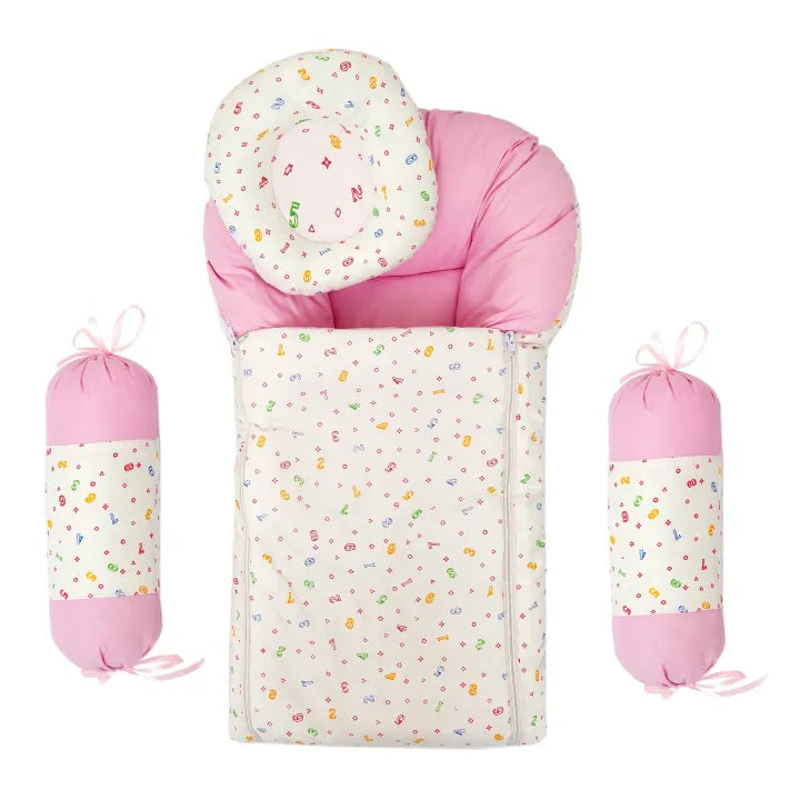 4-Piece Baby Carry Nest set - Pink