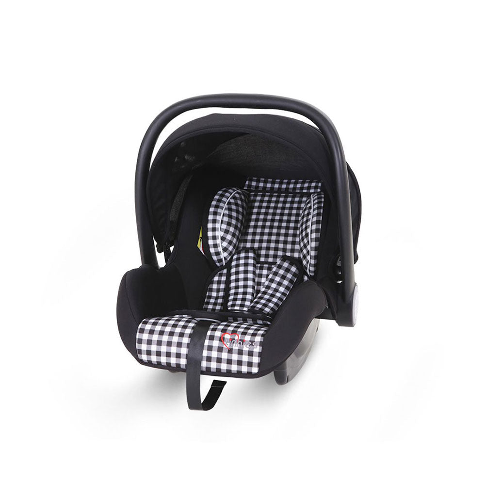 Tinnies Baby Carry Cot Black Check - T008