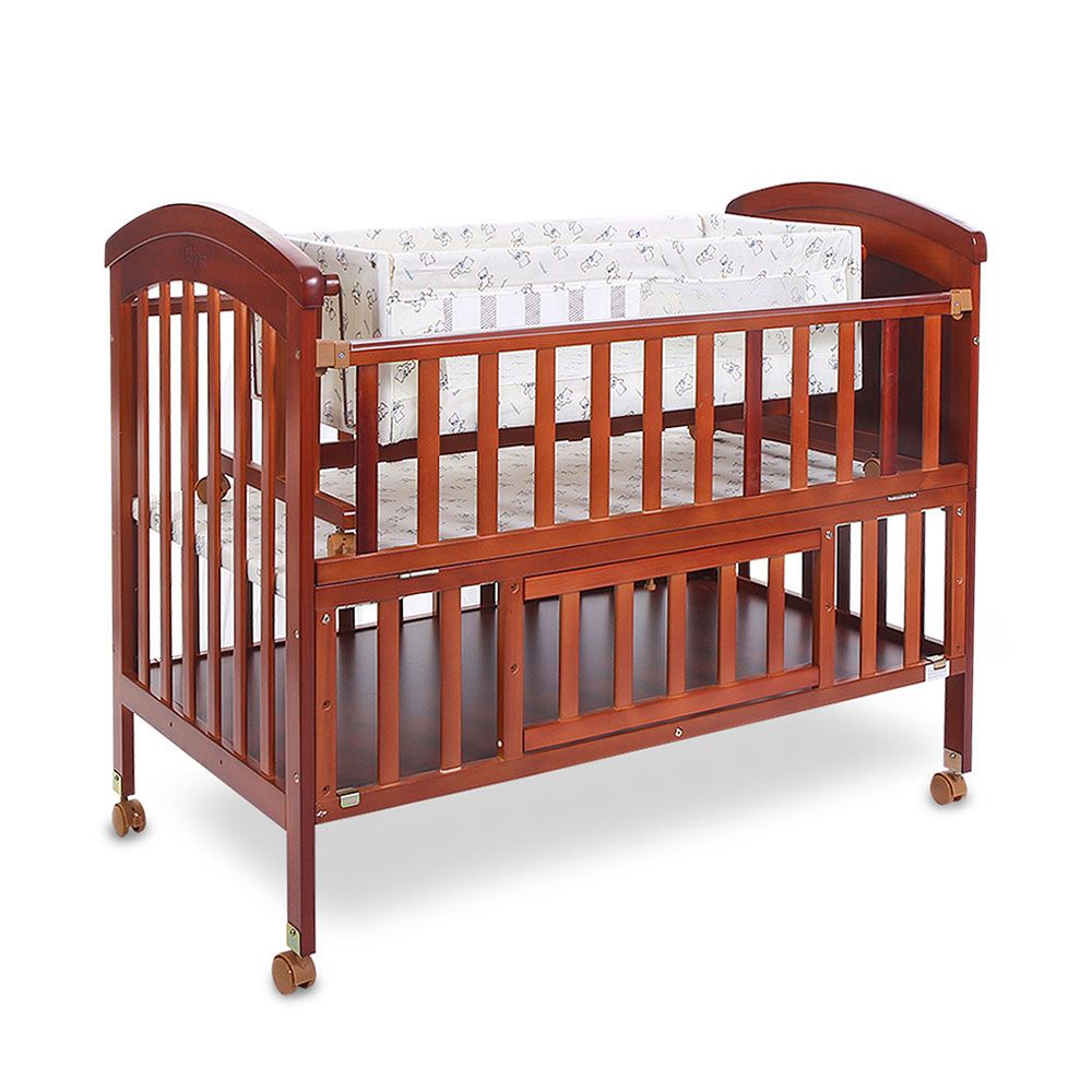 Tinnies Baby Wooden Crib - Brown T902